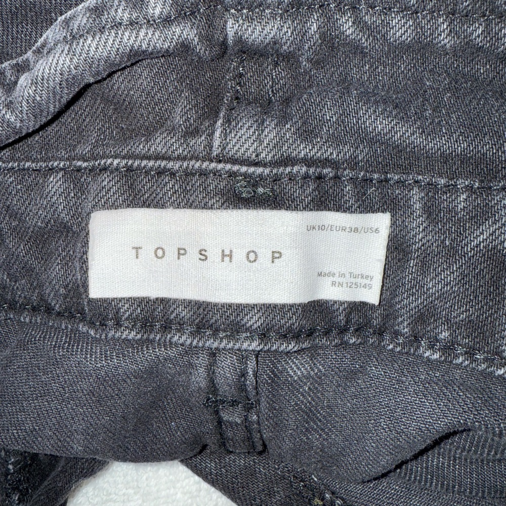 Topshop Charcoal Denim Pants